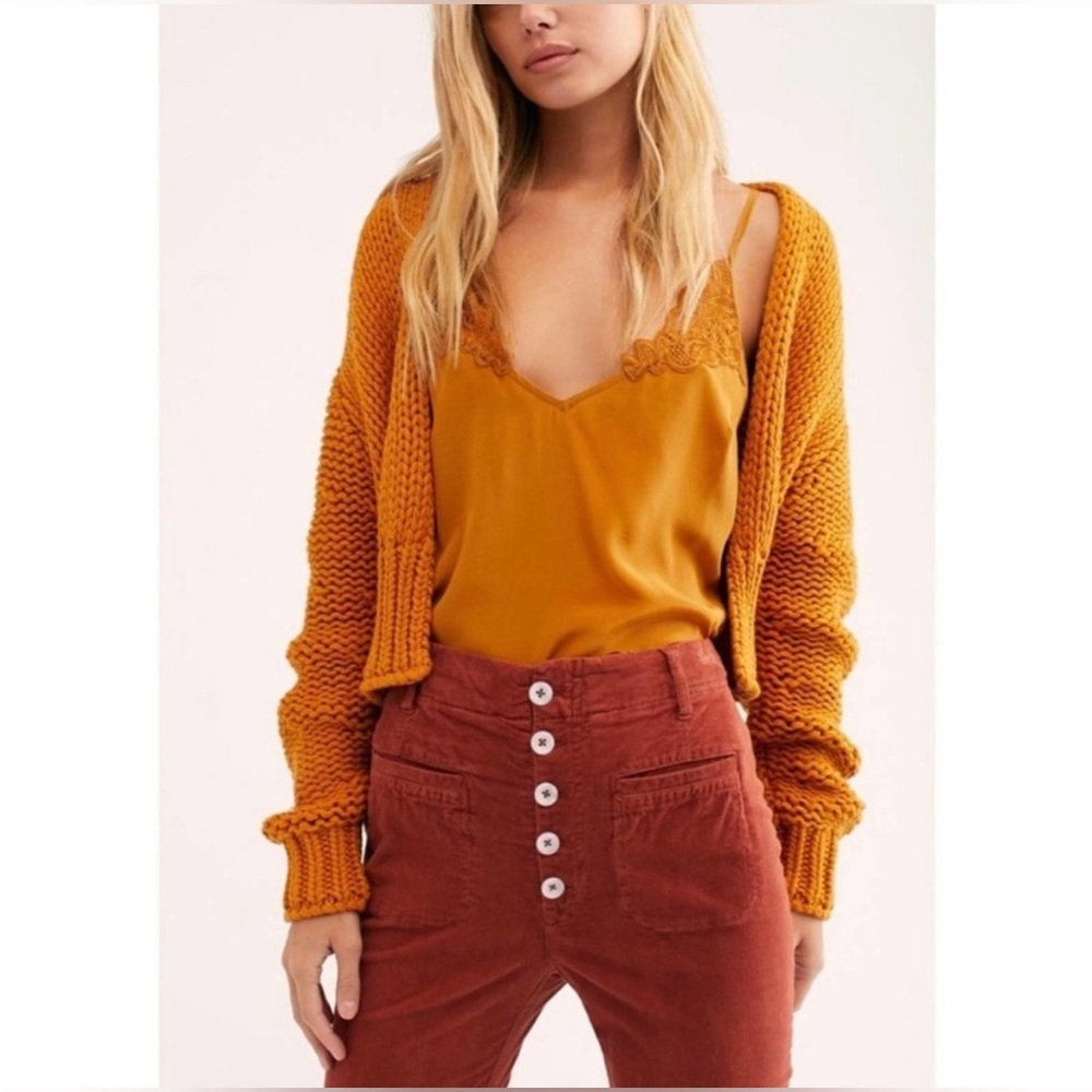 On hold//Free People Burnt Orange Corduroy Pants - Picture 3 of 14